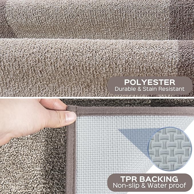 Machine Washable Kitchen Rug 24" x 36", Non Slip Kitchen Mat for Floor, Absorbent Entrance Throw Rug for Bedroom, Hallway, Bathroom, Door