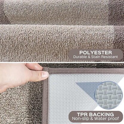 Machine Washable Kitchen Rug 24" x 36", Non Slip Kitchen Mat for Floor, Absorbent Entrance Throw Rug for Bedroom, Hallway, Bathroom, Door