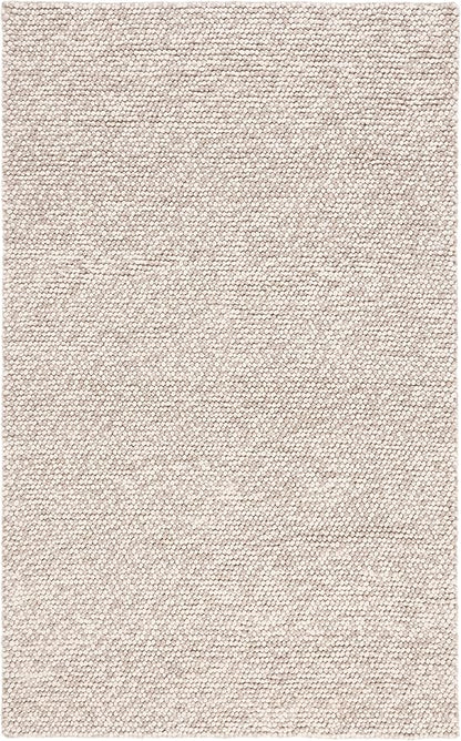 Safavieh Area Rug 6x8 - Natura Collection - Beige, Handmade Wool Blend, Textured Design, Ideal for Living Room, Bedroom, Dining Space (NAT620B)