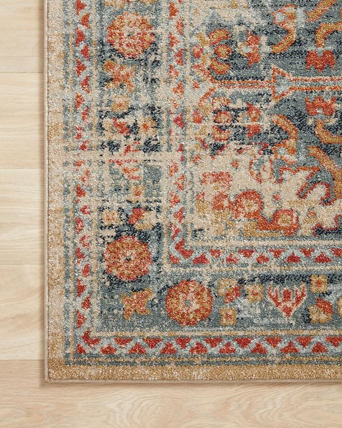 Loloi Jocelyn Collection JOC-03 Mist/Multi 7'-10" x 10' .38" Thick Area Rug
