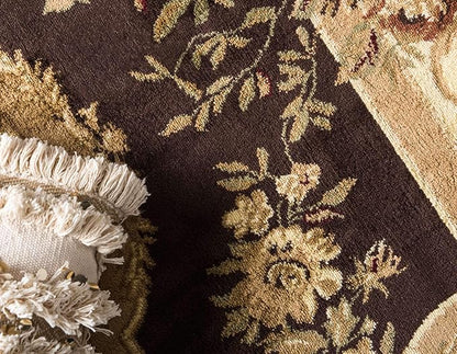 Unique Loom Versailles Collection Traditional Classic Floral Motif Area Rug (2' 2 x 6' 0 Runner, Brown/ Ivory)