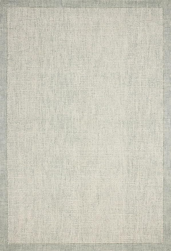 Loloi Magnolia Home by Joanna Gaines Henley Collection HNY-01 Ivory/Spa 7'-9" x 9'-9" Area Rug