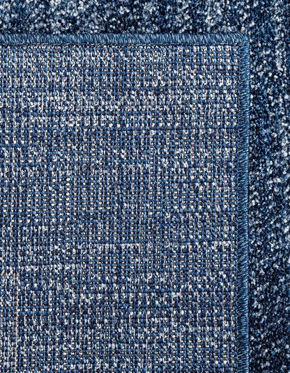 Rugs.com Angelica Collection Rug – 6 Ft Runner Navy Blue Medium-Pile Rug Perfect for Hallways, Entryways