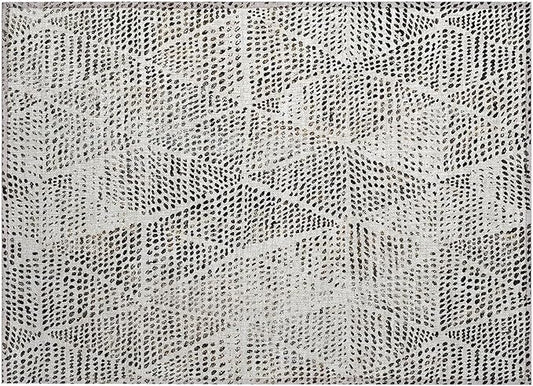 Addison Rugs Chantille ACN591 Ivory 1'8" x 2'6" Indoor Outdoor Area Rug, Easy Clean, Machine Washable, Non Shedding, Bedroom, Living Room, Dining Room, Kitchen, Patio Rug