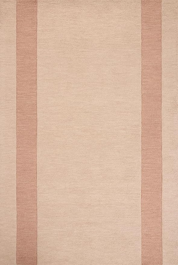Loloi Leanne Ford Craven Collection CVN-01 Blush/Rose 9'-3" x 13' Area Rug Geometrical, Patterned, Neutral, Living Room, Bedroom, Dining Room