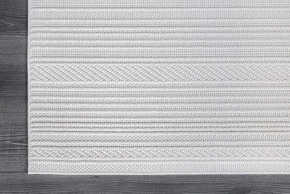 Micro Loop Indoor Rug White 6x9 Boho Geometric Neutral Area Rugs for Living Room Soft Luxury Modern Low and High Pile Durable Stain Resistant Non-Shedding Indoor Area Carpet 6 x 9