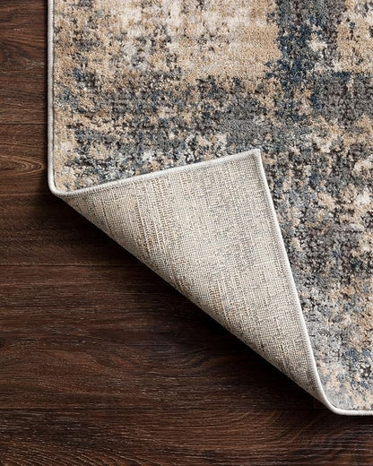 Loloi Teagan Collection TEA-08 Ivory/Mist 2'-8" x 10'-6" Runner Rug, Large, Soft Neutral Rug, High-Traffic for Living Room, Bedroom, Home Office, Dining Area