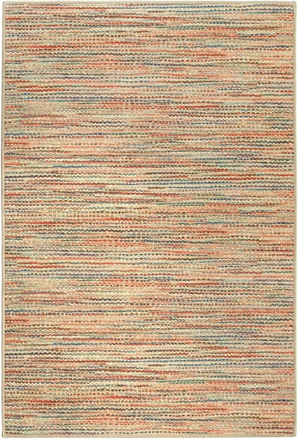 Dash & Albert Clay Multi Machine Washable Rug, 5 X 8 Feet, Multi Stripe Pattern