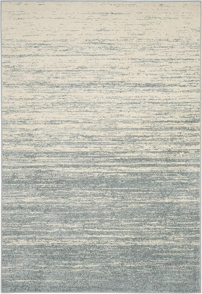SAFAVIEH Adirondack Collection Area Rug - 5'1" x 7'6", Slate & Cream, Modern Ombre Design, Non Shedding & Easy to Clean, Ideal for Living Room, Bedroom, Office, Dining Space (ADR113T)