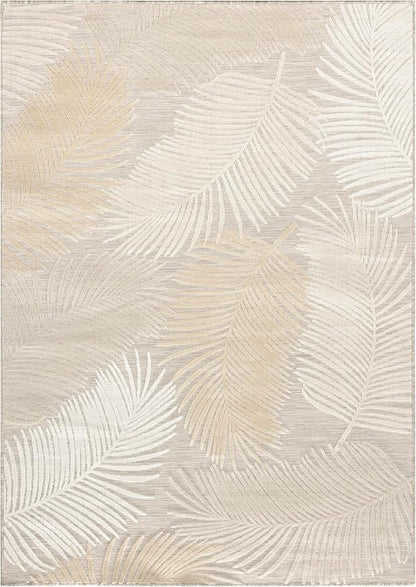 Nourison Home Suncoast Beige 4' x 6' Area Rug - Easy Clean, Non Shedding, Bed Room, Living Room, Dining Room, Kitchen (4' x 6')
