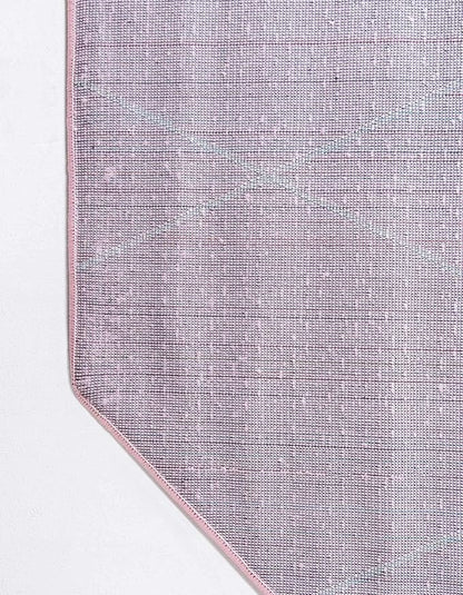 Unique Loom Trellis Frieze Collection Area Rug - Geometric (5' Octagon, Light Pink/ Ivory)