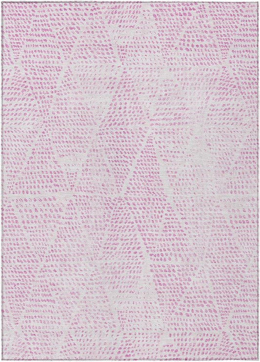 Addison Rugs Chantille ACN591 Pink 10' x 14' Indoor Outdoor Area Rug, Easy Clean, Machine Washable, Non Shedding, Bedroom, Living Room, Dining Room, Kitchen, Patio Rug