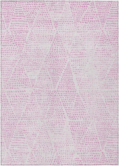 Addison Rugs Chantille ACN591 Pink 2'6" x 3'10" Indoor Outdoor Area Rug, Easy Clean, Machine Washable, Non Shedding, Bedroom, Living Room, Dining Room, Kitchen, Patio Rug