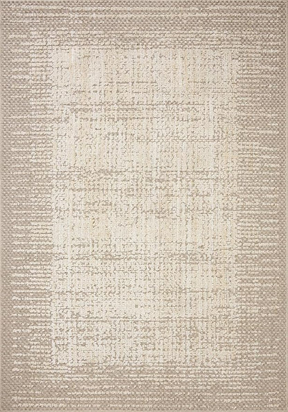 Loloi Amber Lewis Bexley Collection BEX-06 Natural/Taupe 11'-6" x 15' Area Rug Neutral, Textured, Living, Bedroom, Dining, Carpet