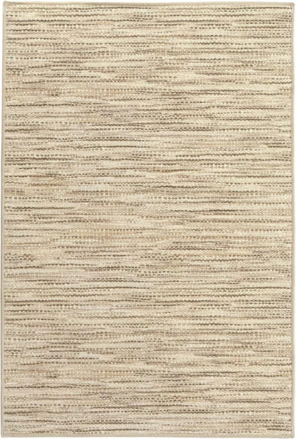 Dash & Albert Clay Natural Machine Washable Rug, 4 X 6 Feet, Natural Stripe Pattern