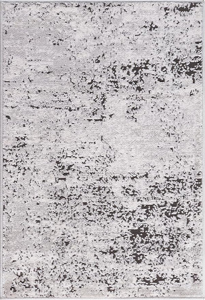 Rugs.com Leipzig Collection Area Rug – 2X3 Grey Low-Pile Rug Perfect for Entryways, Kitchens, Breakfast Nooks, Accent Pieces