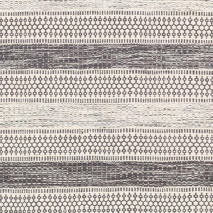Mark&Day Wool Rugs, 4x6 Marvelle Global Medium Gray Area Rug, Black Ivory Carpet for Living Room, Bedroom or Kitchen (3'6" x 5'6")
