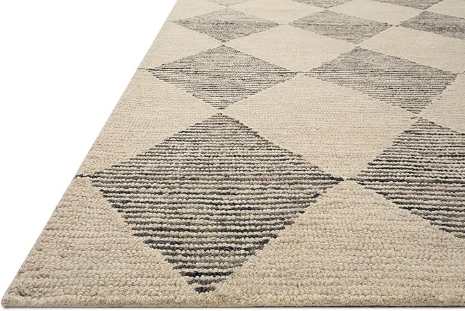 Loloi Chris Loves Julia Francis Collection FRA-01 Beige/Charcoal 5'-0" x 7'-6" Area Rug