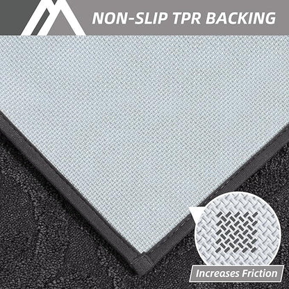 COSY HOMEER Door Mat 24”x36”,Absorbent Dirt Trapper Entryway Rugs,Non-Slip Welcome Mat,Washable Entry Rugs,Low Pile Doormat for Front Back Door,Wet Shoes & Paws,Dark Grey