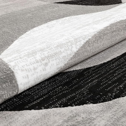 Well Woven Dulcet Bingo Grey Modern Geometric 2'7" x 3'11" Area Rug