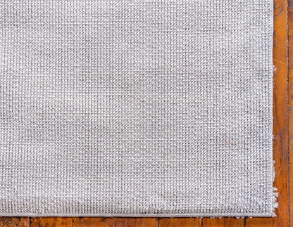 Unique Loom Davos Shag Collection Area Rug - Solid (2' 7" x 16' 5" Runner, Linen)