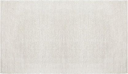Savi Home Handwoven Wool Cotton Blend Area Rug 4x6', Textured Popcorn Braided Ivory Rug, Soft Thick Farmhouse Contemporary Living Room Carpet, Neutral Modern Decorative Floor Rug