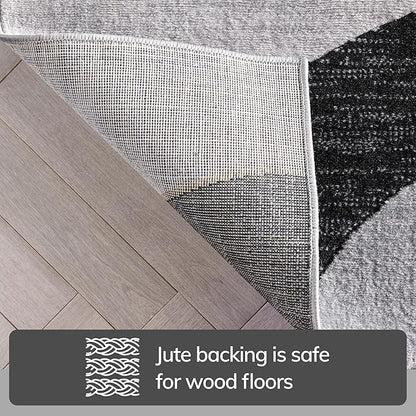 Well Woven Dulcet Bingo Grey Modern Geometric 2'7" x 9'10" Runner Rug