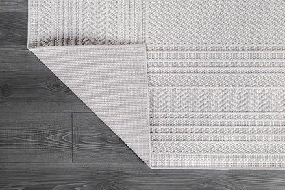 Micro Loop Indoor Rug White 9x12 Boho Geometric Neutral Area Rugs for Living Room Soft Luxury Modern Low and High Pile Durable Stain Resistant Non-Shedding Indoor Area Carpet 9 x 12