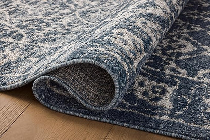 Loloi Magnolia Home by Joanna Gaines Gigi Collection GIG-02 Navy/Stone 2'-7" x 10'-0" Runner Rug