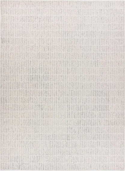 Hand-Tufted 100% Wool Area Rug – Unique Modern Geometric Grid Pattern, Soft Plush Textured Carpet for Living Room, Bedroom, Dining Room & Entryway (Grey, 4' x 6')