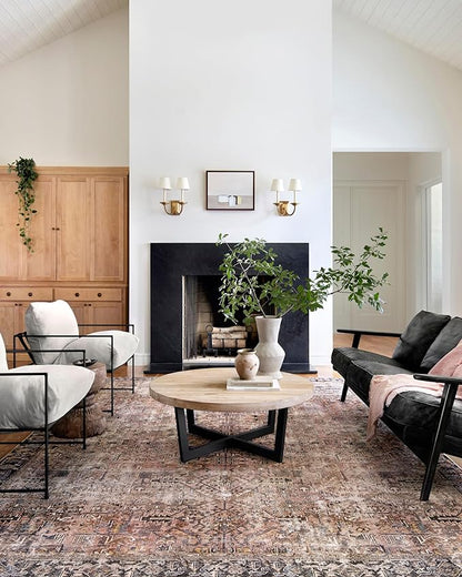 Loloi Chris Loves Julia Jules Collection JUL-02 Terracotta/Multi 7'-6'' x 9'-6'', .13" Pile Height, Area Rug