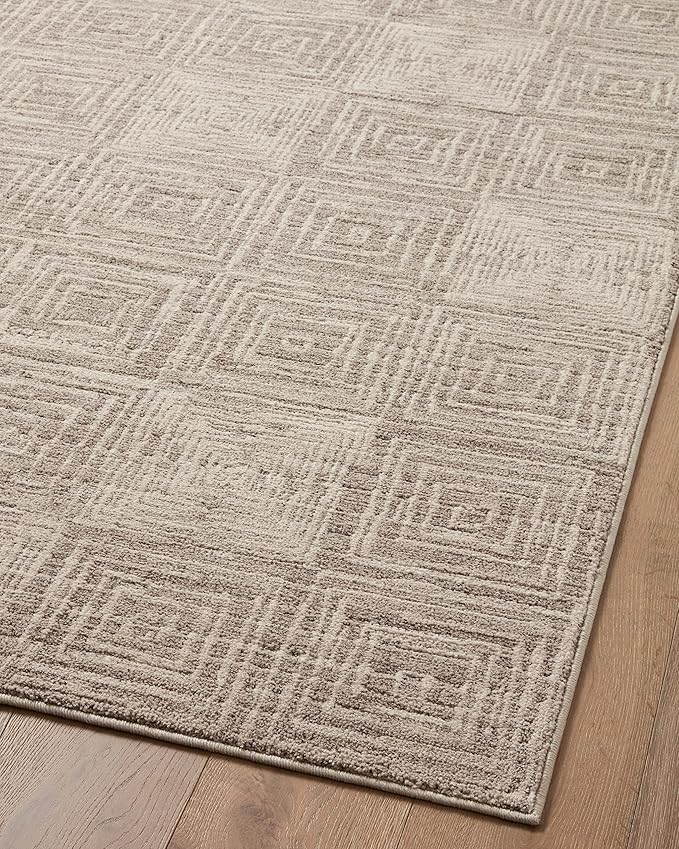 Loloi Darby Collection DAR-05 Beige/Grey 2'-7" x 10'-0" Runner Rug