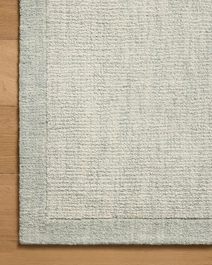 Loloi Magnolia Home by Joanna Gaines Henley Collection HNY-01 Ivory/Spa 2'-6" x 7'-6" Runner Rug