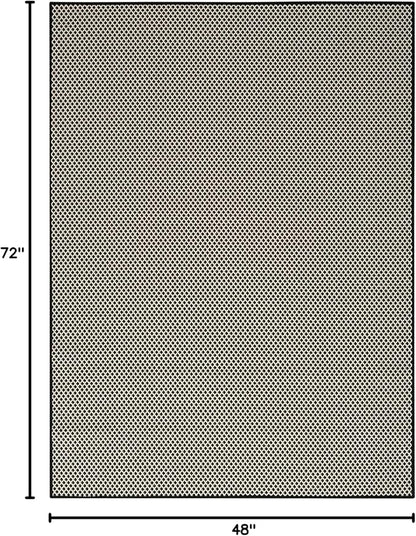 Nourison Home Courtyard Black White 4' x 6' Area Rug - Easy Clean, Non Shedding, Bed Room, Living Room, Dining Room, Kitchen (4' x 6')