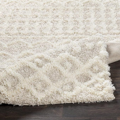 Livabliss Hapsburg Moroccan Shag Runner Area Rug, 2'7" x 7'3", Beige