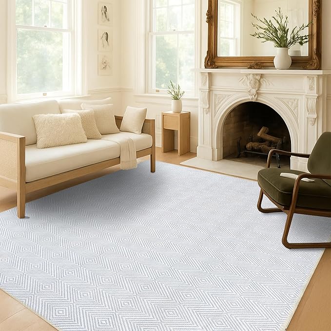 Fame Living Washable Area Rug. Modern Farmhouse. Vintage. Turkish. Bohemian. Distressed. Oriental. Traditional. Rugs for Living Room. Dining. Bedroom. Office. Entryway. Foyer. (864CC, 5'9" x 8'9")