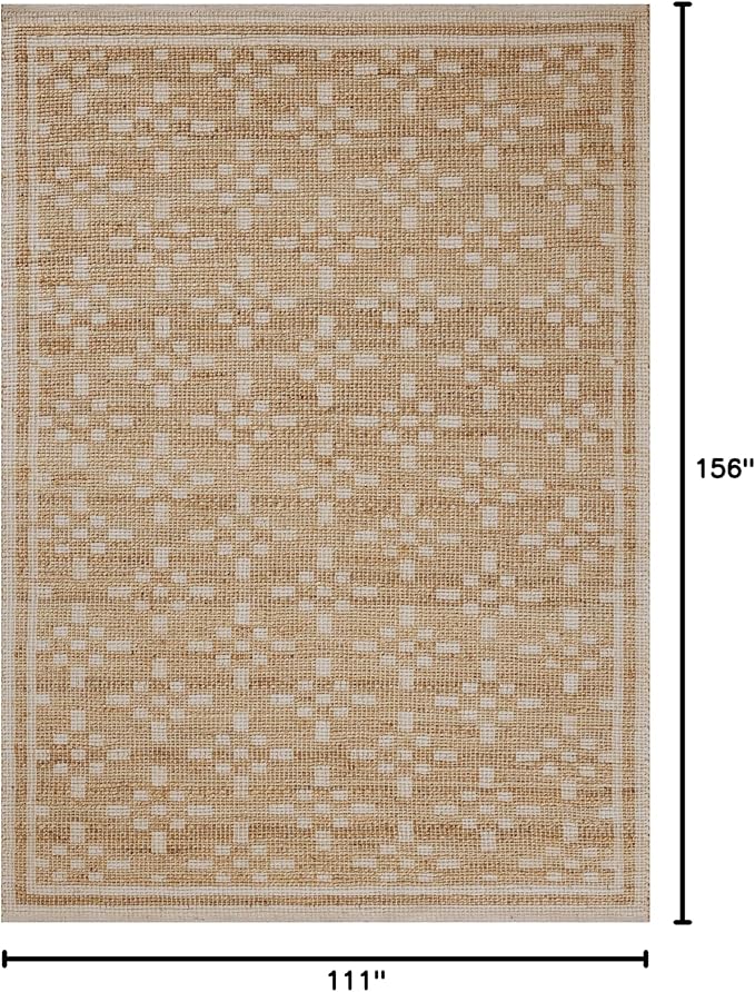 Loloi Chris Loves Julia Judy Collection JUD-07 Natural/Ivory 9'-3" x 13' Area Rug