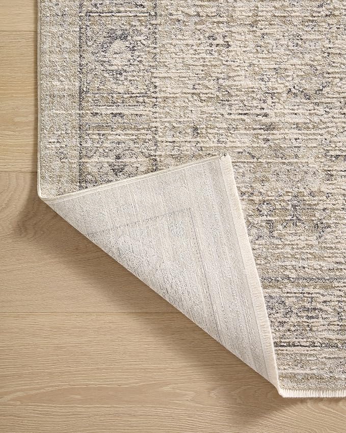 Loloi Amber Lewis Alie Collection ALE-03 Taupe/Dove 9'-6'' x 13'-1'', .13'' Pile Height, Area Rug