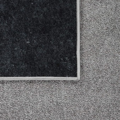 Paco Home Solid Area Rug in Anthracite Modern Plain Design, Size: 4'7" x 6'7"
