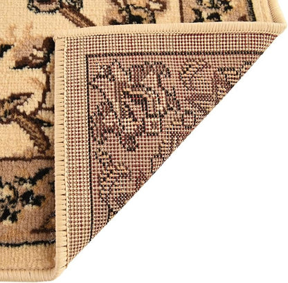 Unique Loom Sialk Hill Collection Area Rug - Washington (2' 2" x 6' 1" Runner Ivory/Black)
