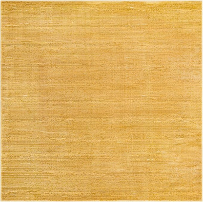 Unique Loom Finsbury Collection Area Rug - Kate (7' 10" Square, Yellow)
