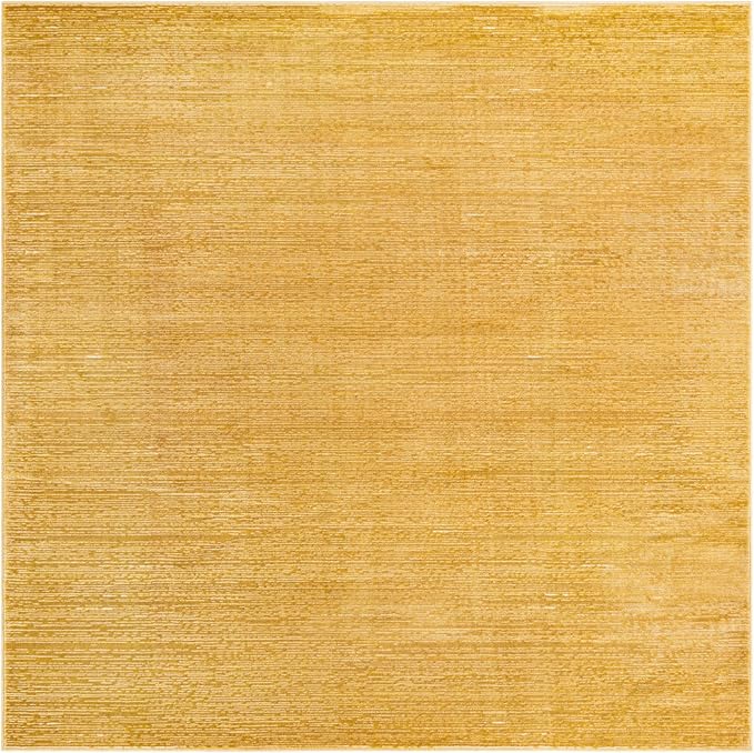 Unique Loom Finsbury Collection Area Rug - Kate (7' 10" Square, Yellow)