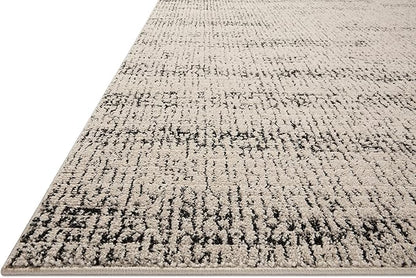 Loloi Darby Collection DAR-02 Oatmeal/Charcoal 6'-7" x 9'-3" Area Rug