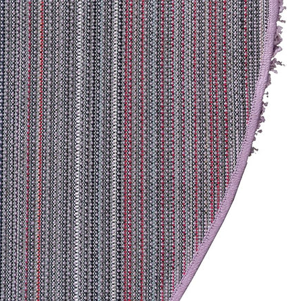 Unique Loom Solid Shag Collection Area Rug (3' 3" x 5' 3" Oval, Lilac)