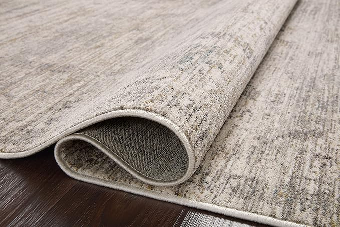 Loloi Magnolia Home by Joanna Gaines Millie Collection MIE-01 Silver/Dove 2'-7" x 12'-0", .25" Pile Height, Runner Rug