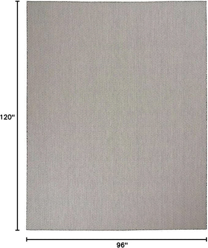 Nourison Home Courtyard Ivory Charcoal 8' x 10' Area Rug - Easy Clean, Non Shedding, Bed Room, Living Room, Dining Room, Kitchen (8' x 10')