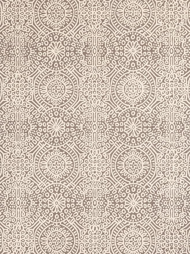 Dash and Albert Temple Wool Area Rug - 5' x 8' Taupe Geometric Hand Micro Hooked Accent Rug - Durable, High Traffic Areas Hallway, Living Room, Stairs
