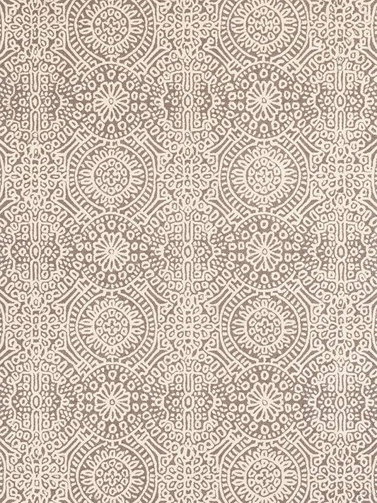 Dash & Albert Temple Taupe Hand Micro Hooked Wool Rug, 3 X 5 Feet, Tan Geometric Pattern