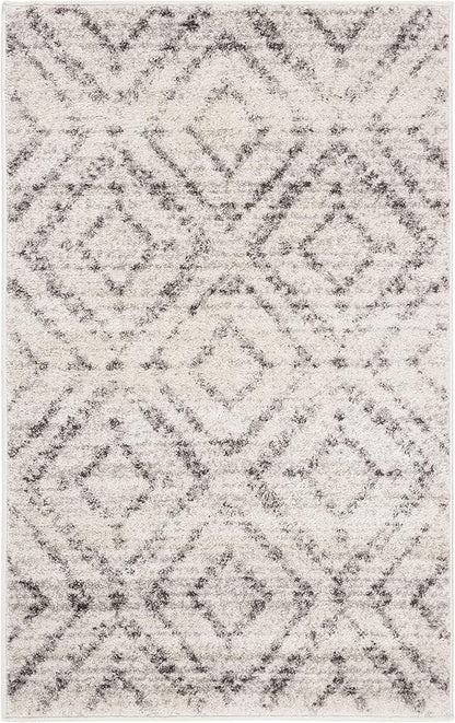 SAFAVIEH Adirondack Collection Accent Rug - 3' x 5', Light Grey & Grey, Modern Distressed Design, Non-Shedding & Easy Care, Ideal for High Traffic Areas in Entryway, Living Room, Bedroom (ADR131C)