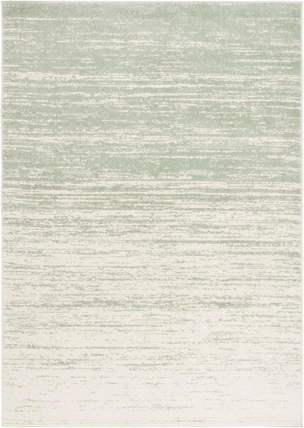 SAFAVIEH Area Rug 3x5 - Adirondack Collection - Sage & Ivory, Modern Ombre Design, Non Shedding & Easy to Clean, Ideal for Living Room, Bedroom, Office, Dining Space (ADR113X)